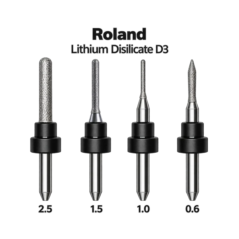 Lodden Dental Milling Burs, Roland LithiumDisilicate